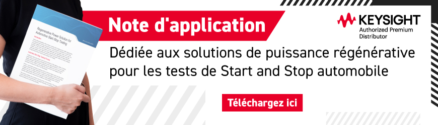 Keysight : note d'appli régénérative